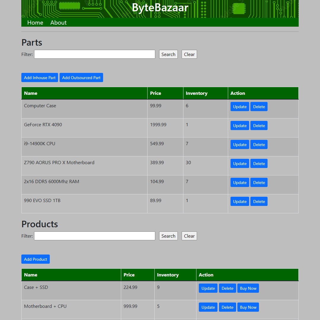 Inventory Website